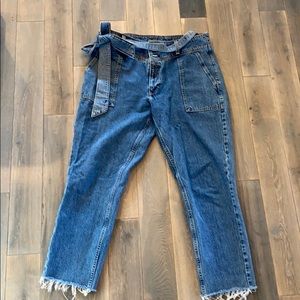 High waisted mom jeans